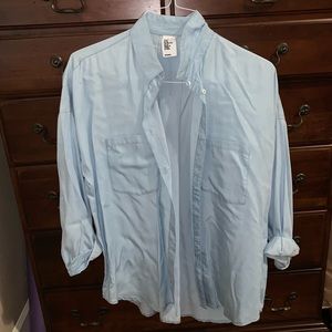 H&M Blue Button-Down Dress Shirt